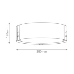 Hinkley Sawyer Cylindrical Ceiling Light Traditional Sequoia wood effect, rust Iron accents IP44 3x E14 - thumbnail 3