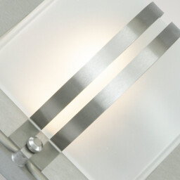 Bern 1 Light Outdoor Frosted Wall Light Stainless Steel IP65, E27 - thumbnail 3