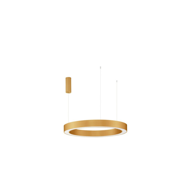 Morbido Integrated LED Pendant Ceiling Light Brass Gold Aluminium LED 60W 3116Lm 2700K - 4000K + Remote Control - image 1