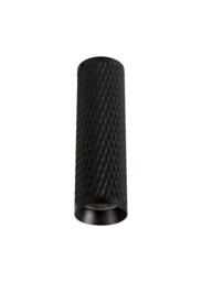 Madrid 1 Light 20cm Surface Mounted Ceiling GU10, Sand Black, Acrylic Ring - thumbnail 5