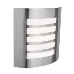 Prince 1 Light Wall Light Stainless Steel IP44, E27