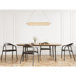 Capsule LED Convertible Celling Pendant, Satin Brass Metal and Acrylic Shade - thumbnail 5