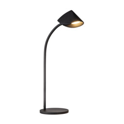 Capuccina Large 1 Light Table Lamp, 8.5W LED, 3000K, 610lm, Black, 3yrs Warranty