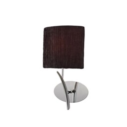 Eve Wall Lamp Switched 1 Light E27, Polished Chrome with White Oval Shade - thumbnail 5