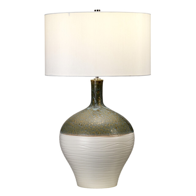 Eden Park 1 Light Table Lamp Gold, Green, E27 - image 1