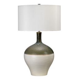 Eden Park 1 Light Table Lamp Gold, Green, E27 - thumbnail 2