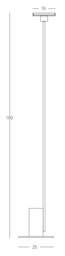 Zambelis Led Integrated Floor Lamp Sandy Black LED 3000K - thumbnail 5