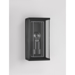 Regina Outdoor Wall Lantern Anthracite Aluminium, Clear Glass LED E27 IP65 - thumbnail 3