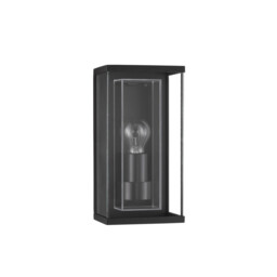 Regina Outdoor Wall Lantern Anthracite Aluminium, Clear Glass LED E27 IP65 - thumbnail 1