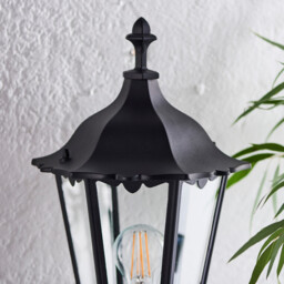 Burford PIR Outdoor Wall Lantern Matt Black Paint, Glass IP44, E27 - thumbnail 3