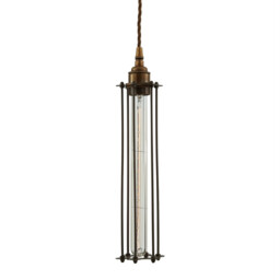 Beirut Pendant, Antique Brass, Bronze Cage - thumbnail 2