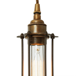 Beirut Pendant, Antique Brass, Bronze Cage - thumbnail 3