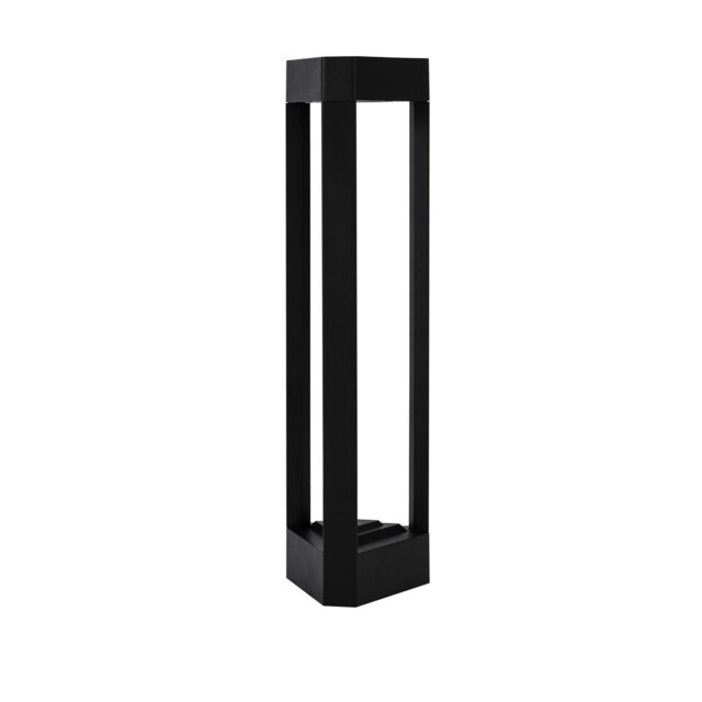 Pax 50cm Outdoor Bollard Black Aluminium LED 9W 715Lm 3000K IP54 - image 1