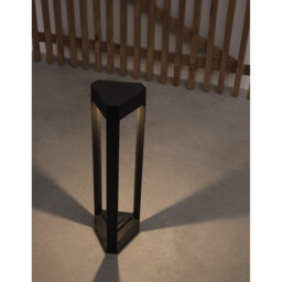 Pax 50cm Outdoor Bollard Black Aluminium LED 9W 715Lm 3000K IP54 - thumbnail 3