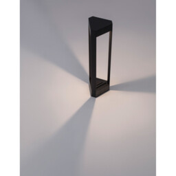 Pax 50cm Outdoor Bollard Black Aluminium LED 9W 715Lm 3000K IP54 - thumbnail 5