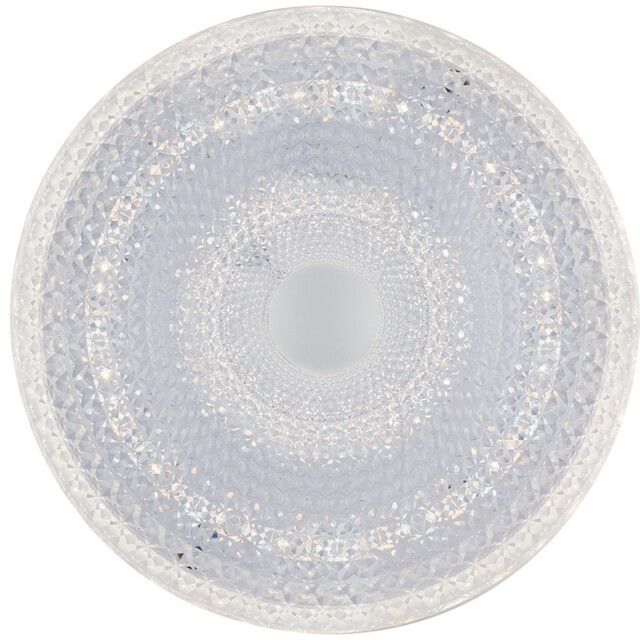 UNIKA LED Patterned Glass Flush Ceiling Light White 4400lm with Remote Control CCT WIFI 49.5cm - image 1