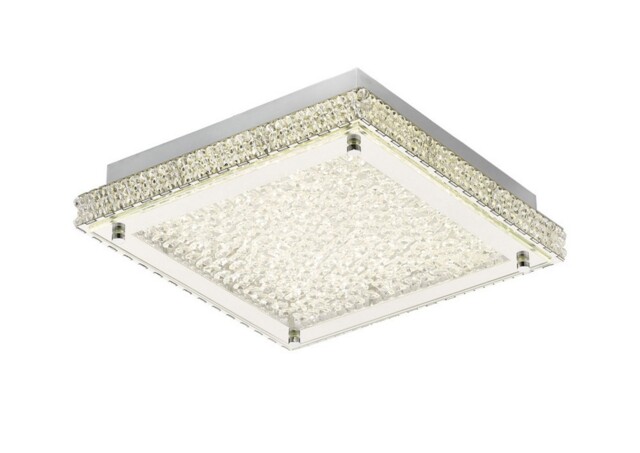 Amelia Flush Ceiling 18W 1800lm LED 4000K Stainless Steel, Crystal - image 1