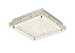 Amelia Flush Ceiling 18W 1800lm LED 4000K Stainless Steel, Crystal - thumbnail 1
