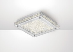 Amelia Flush Ceiling 18W 1800lm LED 4000K Stainless Steel, Crystal - thumbnail 2