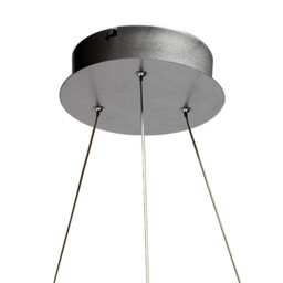 Infinity Ceiling Pendant 42W LED 3000K, 3400lm, Silver, Polished Chrome, White Acrylic - thumbnail 3