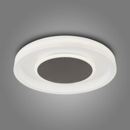 Moca Flush 50cm Round 40W LED 4000K, 2400lm, White / Mocha, 3yrs Warranty - thumbnail 2