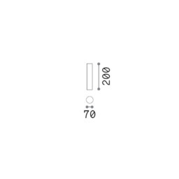 Look 40cm Surface Mounted Downlight Plaster 1x GU10 - thumbnail 2