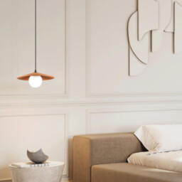 Arion  Dome Pendant Ceiling Light Terracotta-Black 1xG9 LED