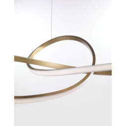 Fusion Integrated LED Pendant Ceiling Light Brass Gold Aluminium LED 53W 4081Lm 3000K - thumbnail 3