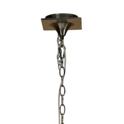 Ninette Pendant 3 Arm 6 Light E14 With Black Shades Antique Brass - thumbnail 3