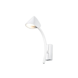 Capuccina 1 Light Wall Lamp, 7W LED, 3000K, 630lm, White, 3yrs Warranty - thumbnail 1