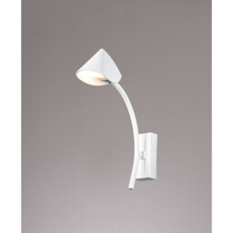 Capuccina 1 Light Wall Lamp, 7W LED, 3000K, 630lm, White, 3yrs Warranty - thumbnail 2