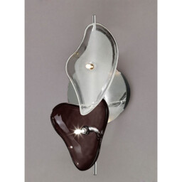 Otto Ceiling/Wall 2 Light G4 Bar, Polished Chrome/Black Glass, NOT LED/CFL Compatible - thumbnail 2