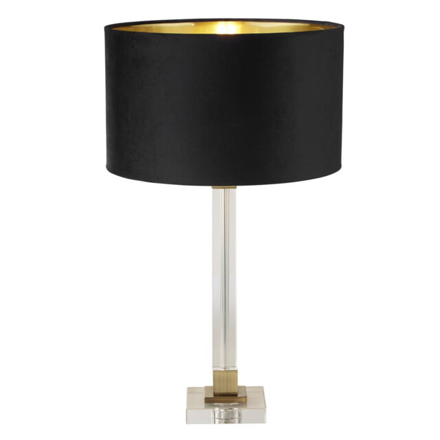 Scarborough Table Lamp Crystal, Brass, Black Velvet - image 1