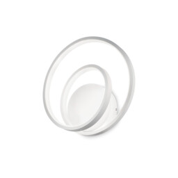 Oz LED Decorative Swirl Integrated LED Wall Light White, 3000K