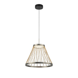 Spider 40cm Pendant, 20W LED, 3000K, 1100lm, Matt Brushed Grey/Brown, 3yrs Warranty - thumbnail 1
