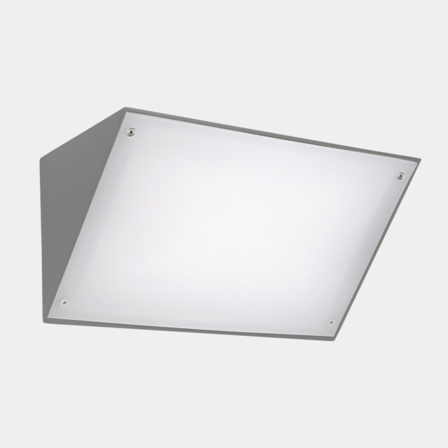 Curie Outdoor Wall Down Lamp 35cm Grey LED 28.9W CCT 2700-3200-4000K IP65 On-Off