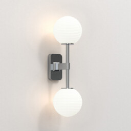 Tacoma Twin Bathroom 2 Light Wall Lamp Polished Chrome IP44, G9 (Shade Not Included) - thumbnail 3