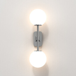 Tacoma Twin Bathroom 2 Light Wall Lamp Polished Chrome IP44, G9 (Shade Not Included) - thumbnail 5