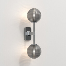 Tacoma Twin Bathroom 2 Light Wall Lamp Polished Chrome IP44, G9 (Shade Not Included) - thumbnail 2