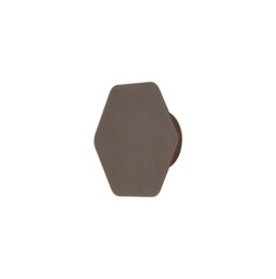 Altona Magnetic Base Wall Lamp, 12W LED 3000K 498lm, 15cm Horizontal Hexagonal, Coffee - thumbnail 1