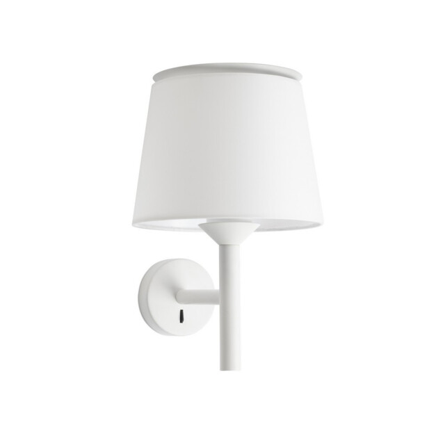 Savoy Wall Light with Shade White, E27