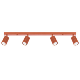Karbon Minimalist Spotlight Bar 4 Light Red Ochre