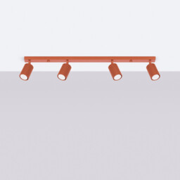 Karbon Minimalist Spotlight Bar 4 Light Red Ochre - thumbnail 2