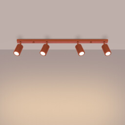 Karbon Minimalist Spotlight Bar 4 Light Red Ochre - thumbnail 3