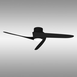 Groenland 24W LED Dimmable Ceiling Light With Built-In 30W DC Fan, 2700-5000K Remote & APP Control, 1700lm, Black, 5yrs Warranty - thumbnail 2