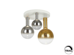 Matices Shade Cluster Ceiling 3 Light White, Smoke, Gold LED 3000K - thumbnail 5