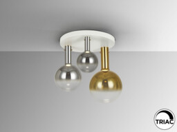 Matices Shade Cluster Ceiling 3 Light White, Smoke, Gold LED 3000K - thumbnail 3