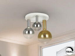 Matices Shade Cluster Ceiling 3 Light White, Smoke, Gold LED 3000K