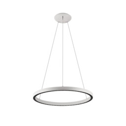 Riumar Ring Pendant 62cm 40W+15W LED, 3 Way Relay, 3000K, 3800lm, White, 3yrs Warranty - thumbnail 1
