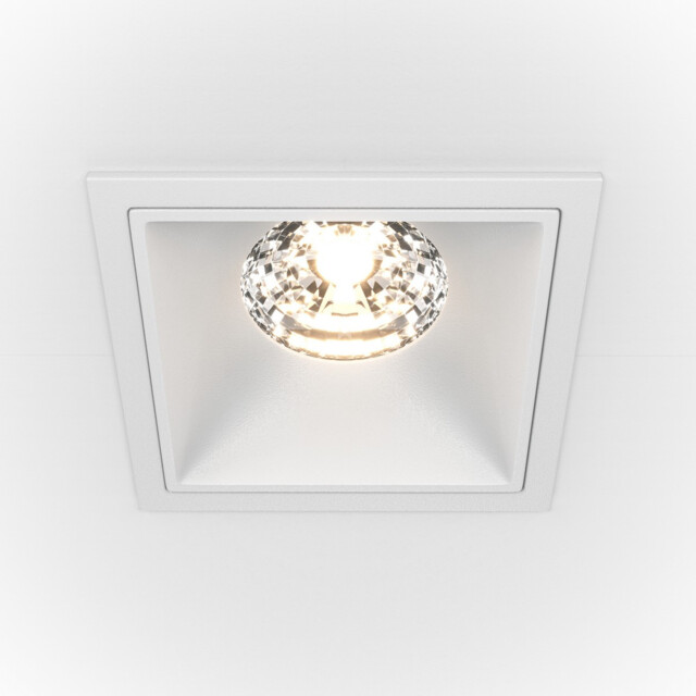 Maytoni Alfa LED Square Dimmable Recessed Downlight White, 1150lm, 3000K - image 1